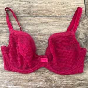 Panache pink lace bra size 34F